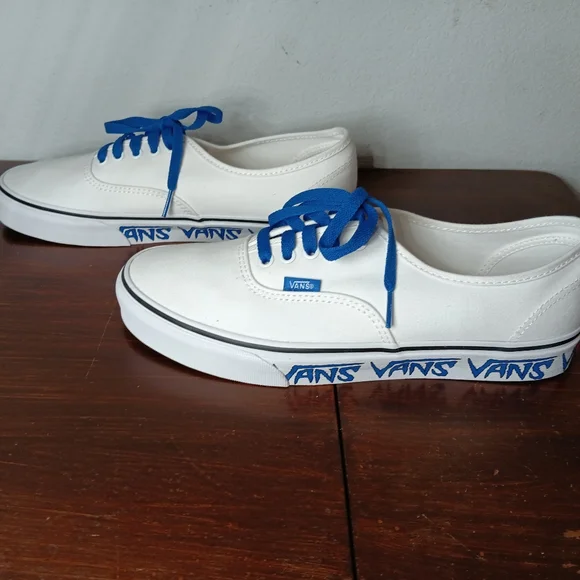 Vans | Shoes | Nib Vans Authentic Sketch Sidewall Blue White  display picture 1